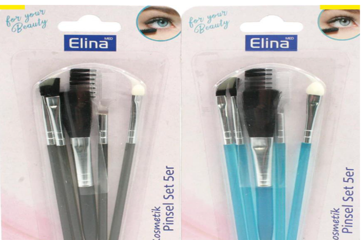 Brosses cosmétiques Elina XL 10cm série de 5